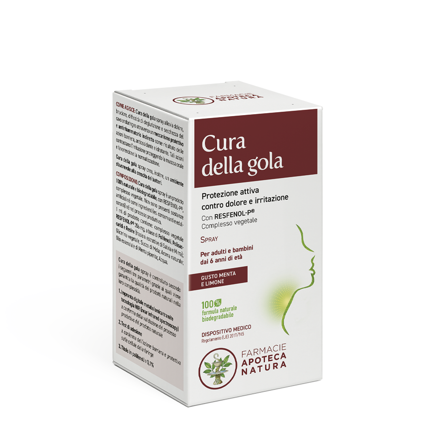 Cura della gola - Spray - Apoteca Natura