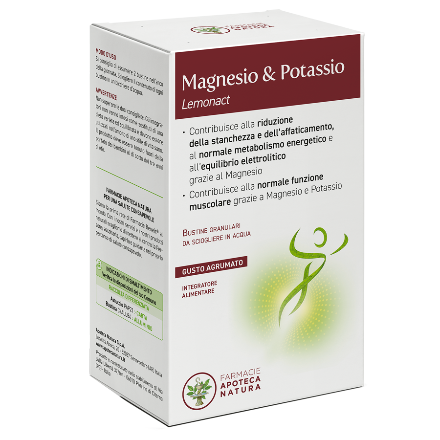 Magnesio & Potassio Lemonact - Bustine - Apoteca Natura